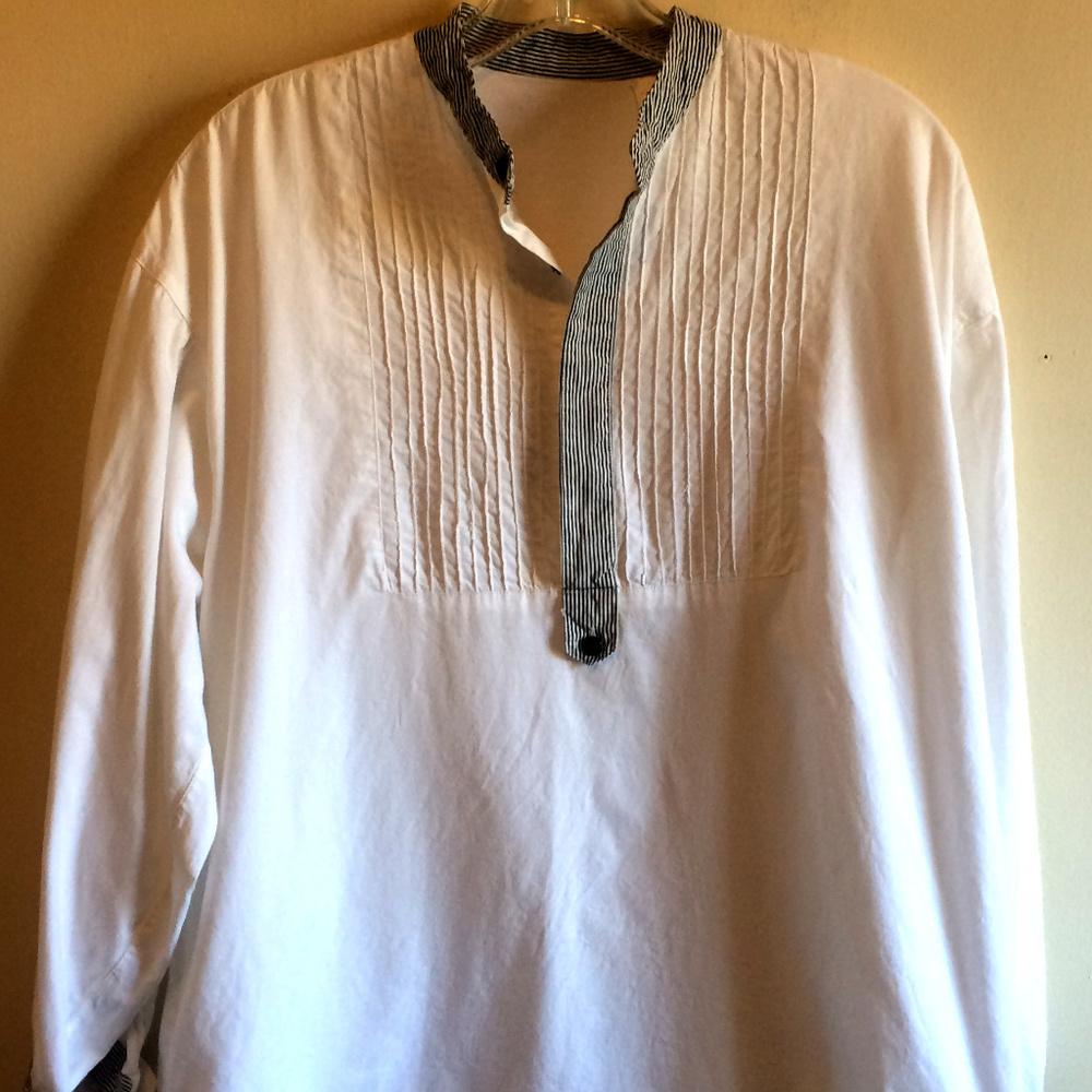Unisex Nehru Style Shirt Sz S